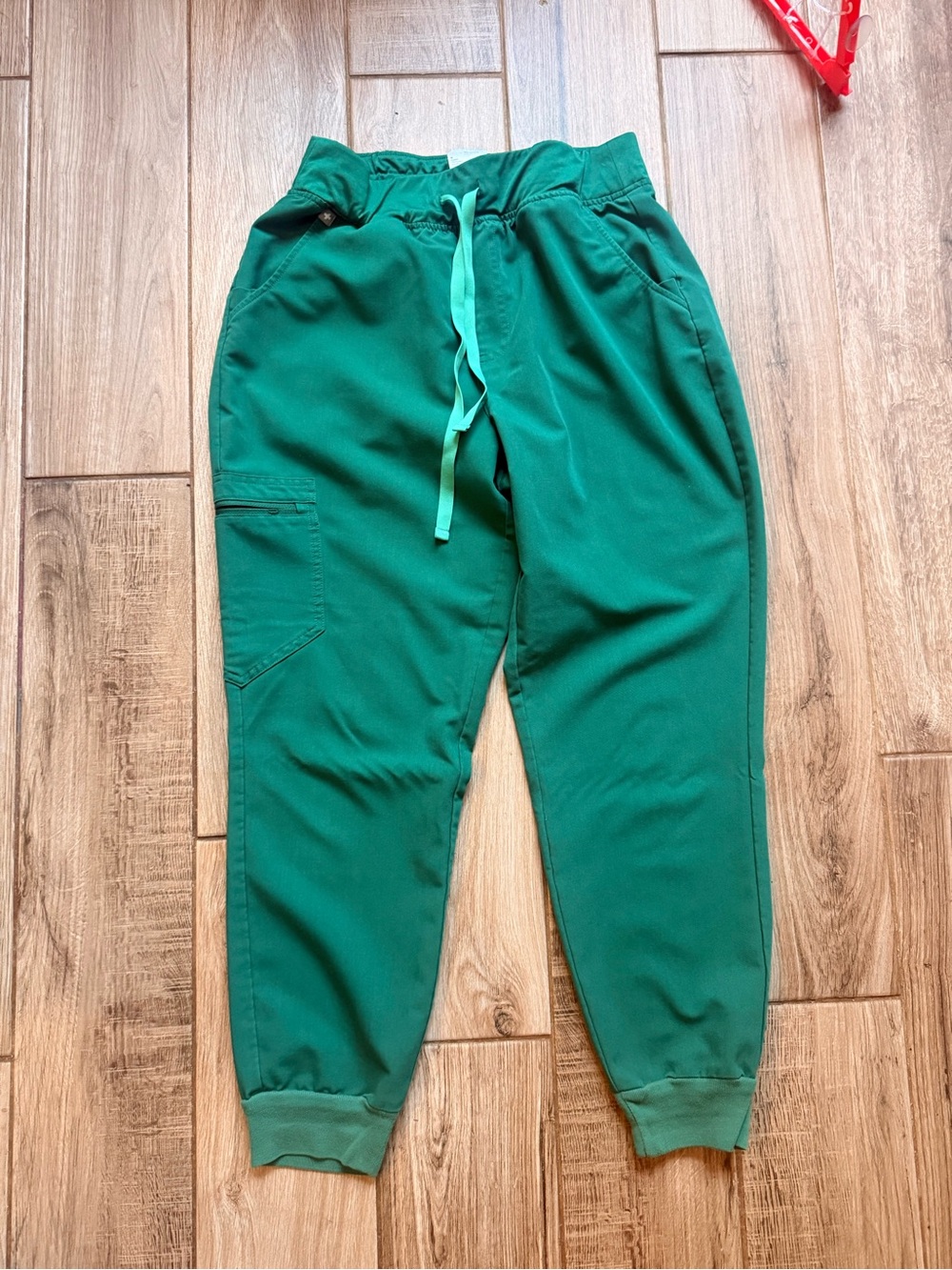 Figs Hunter Green Zamora High-Waisted Scrub Joggers